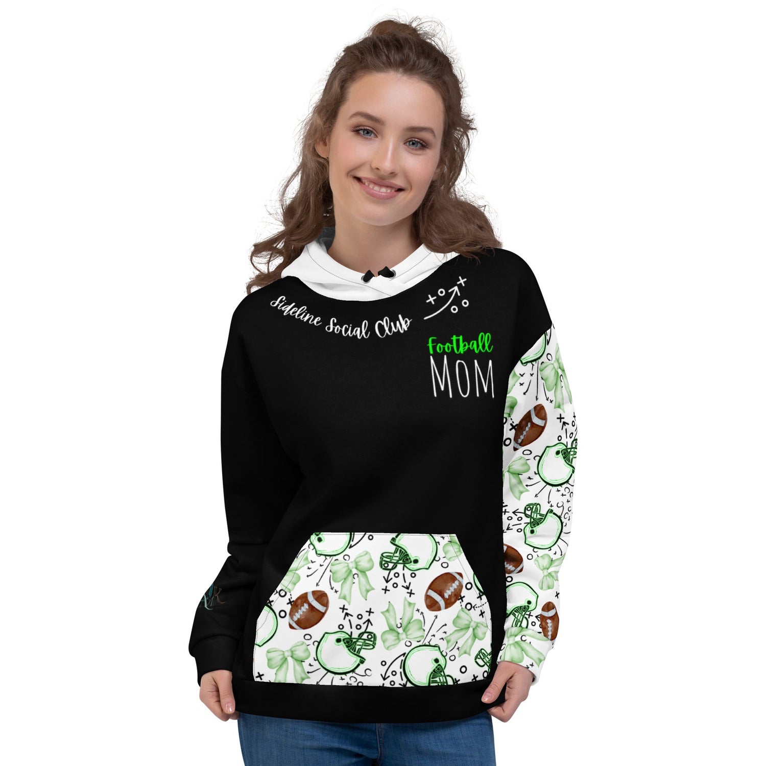 Cheer and Football Lime Green and Black